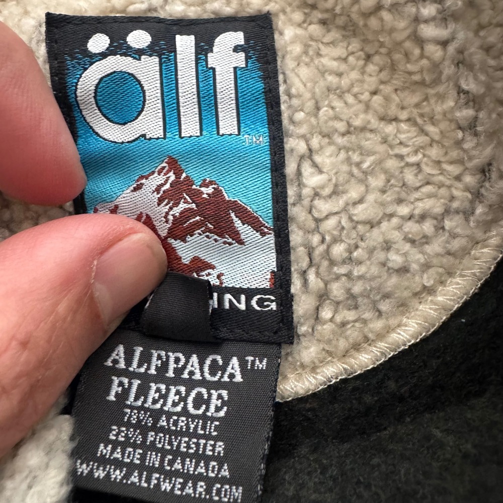 Kuhl Alf Alfpaca Fleece Pullover Mock Neck Brown Vintage size Medium - Picture 5 of 9